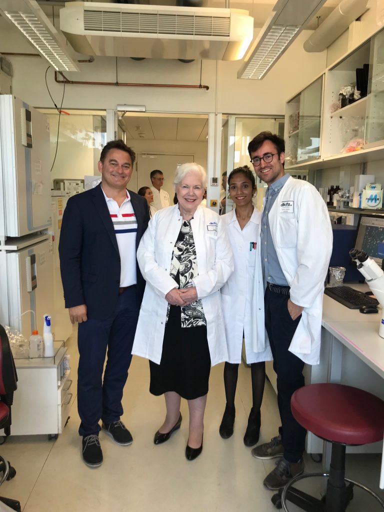 The Lieutenant Governor with Drs from the German Cancer Research Centre